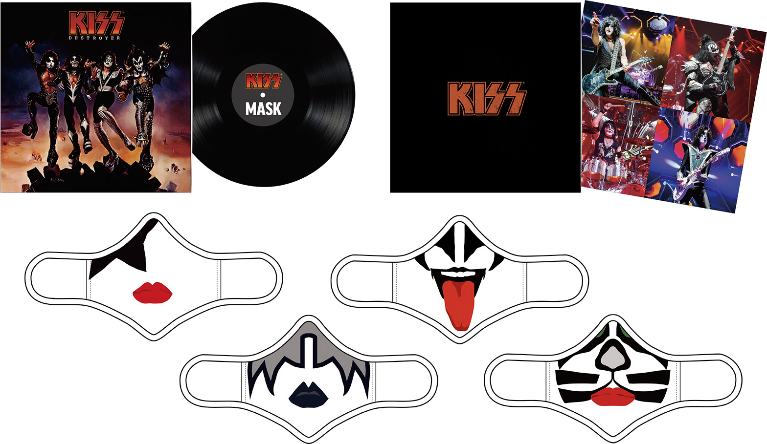 KISS MASK - LP Size package